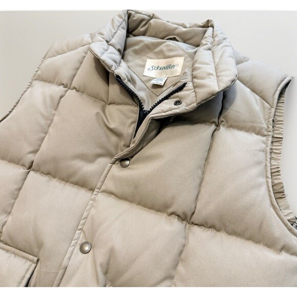 VTG St John's Bay Mens L Down/Waterfowl Puffer Snap Vest Brown Outerwear Outdoor - Picture 4 of 11